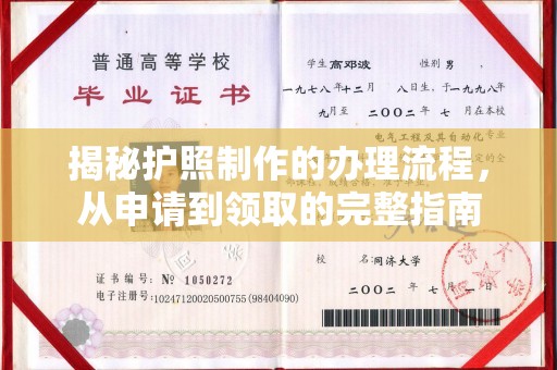 孝南揭秘护照制作的办理流程，从申请到领取的完整指南